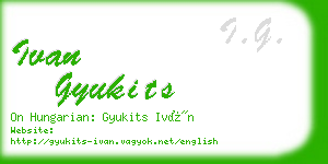 ivan gyukits business card